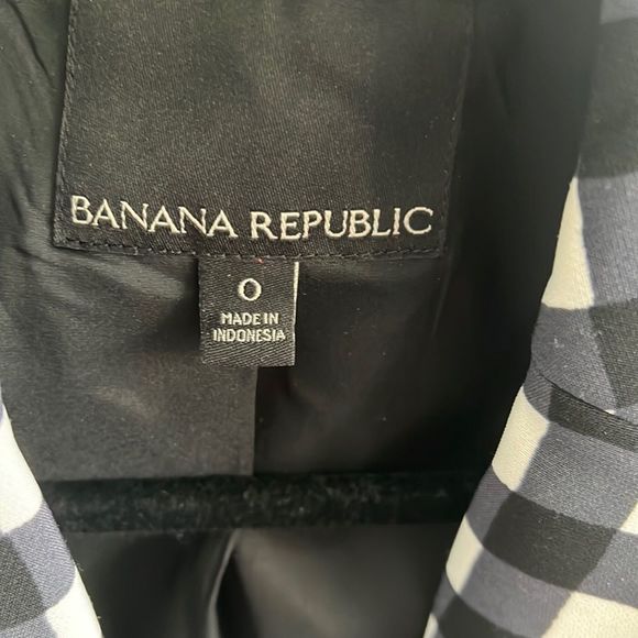 Banana Republic Checks / Checkered Blazer - Blue, white and black - Picture 3 of 6